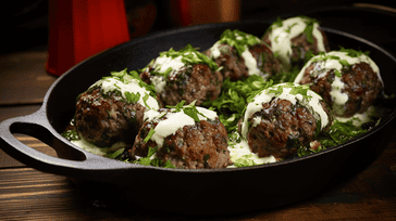 Delicious Spinach and Feta Stuffed Lamb Meatballs Recipe